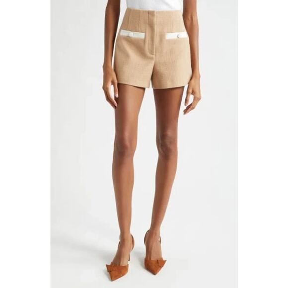 NWOT Veronica Beard Gershwin Cotton Blend Tweed Shorts - Picture 1 of 7